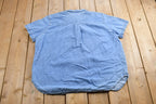Vintage 1990s Just My Size Denim Embroidered Button Up Shirt