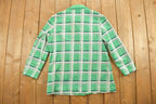 Vintage 1970s Plaid Blazer Jacket