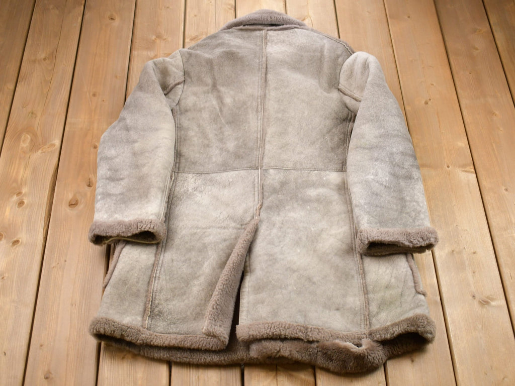Vintage 1980s Woman's Shearling Leather Coat