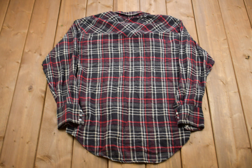 Vintage 1990s Ely Cattleman Plaid Button Up Shirt