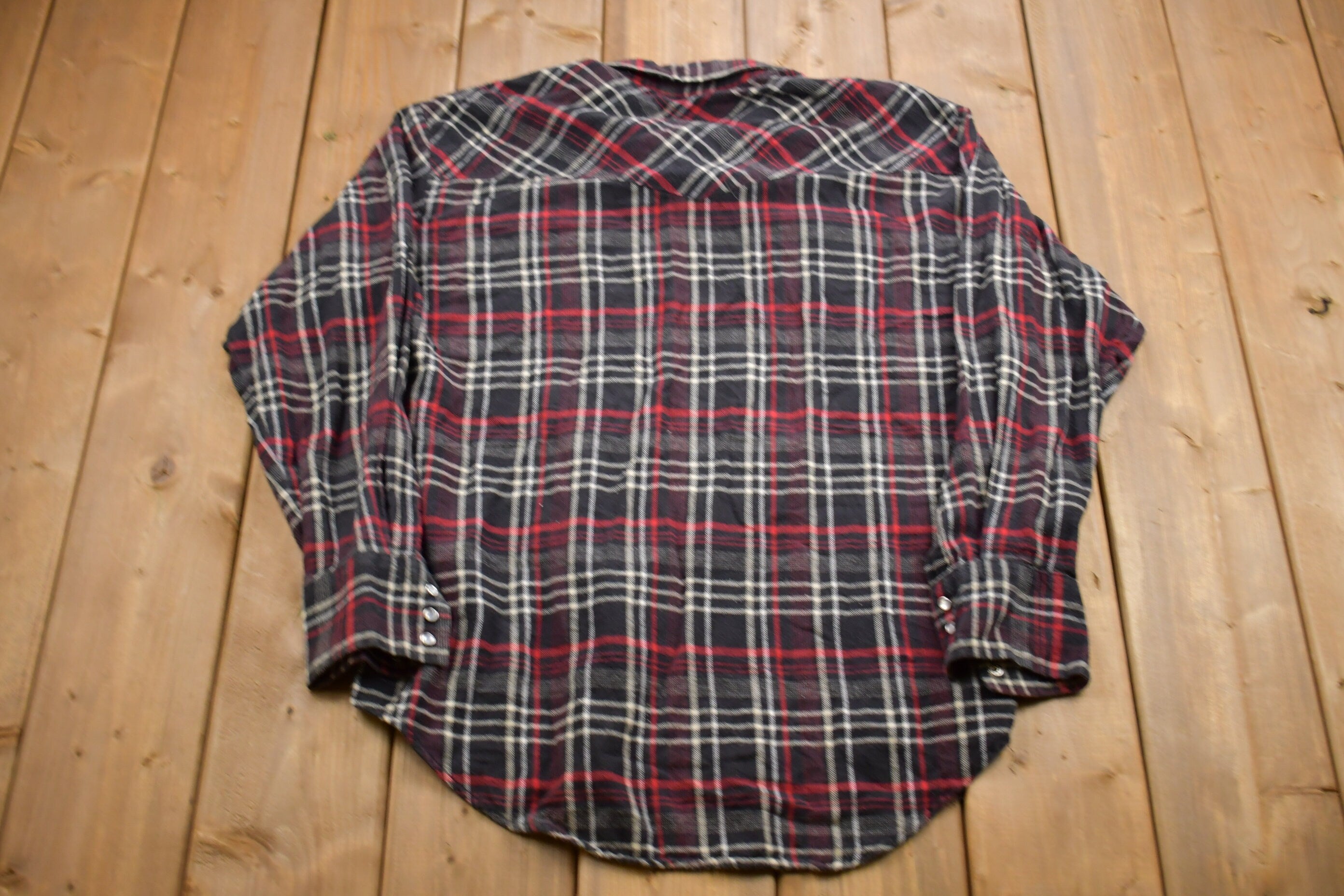 Vintage 1990s Ely Cattleman Plaid Button Up Shirt