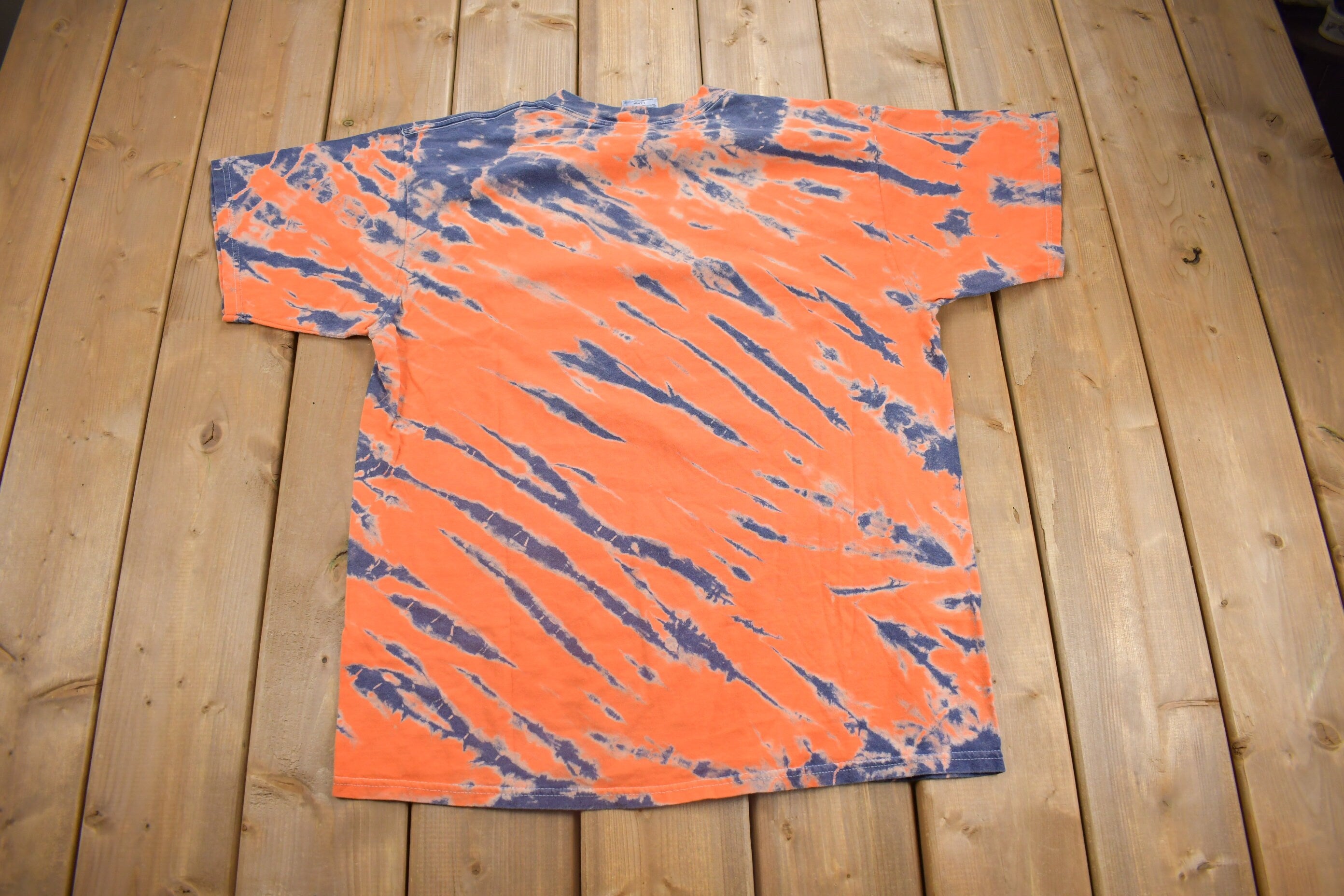 Vintage 1990s Welcome To the Experience Tektronix Graphic Tie Dye T Shirt