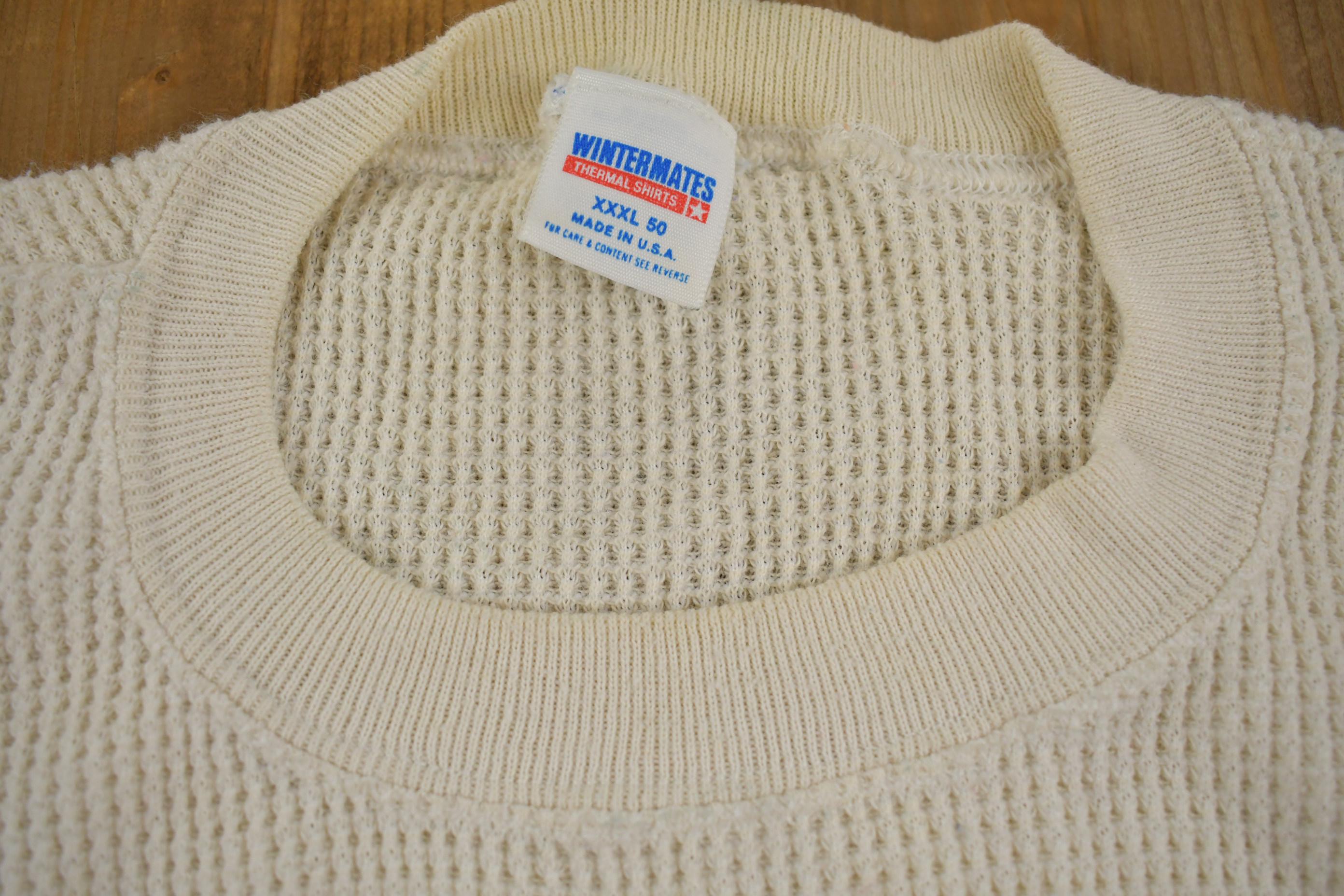 Vintage 1990s Wintermates Thermal Undershirt Made In USA