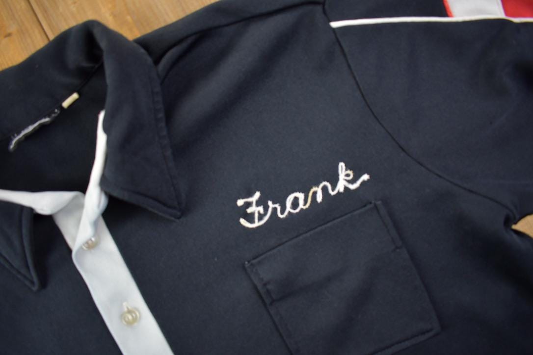 Vintage 1970s Bonnewell Welding Chain Stitched Shirt