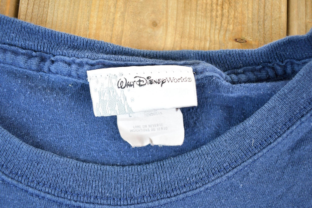 Vintage 1990s Walt Disney World Front And Back Disney Cartoon Promo T-Shirt Mens L