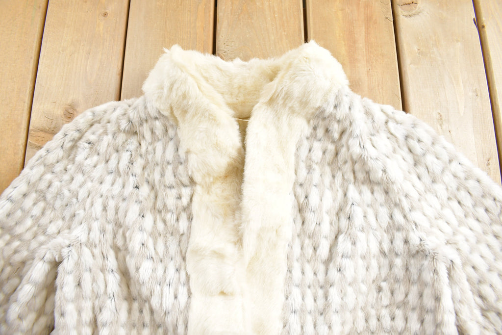 Vintage 1980s Because! Its By Gina Rossi Faux Fur Coat