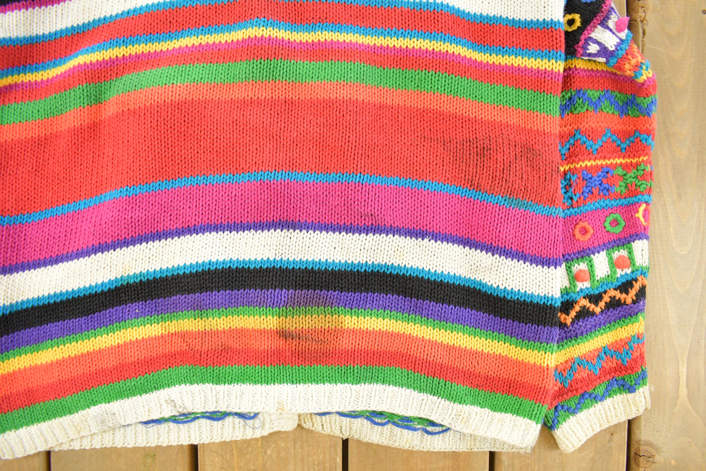 Vintage 1990s RTR Knit Cardigan Sweater Women's Medium