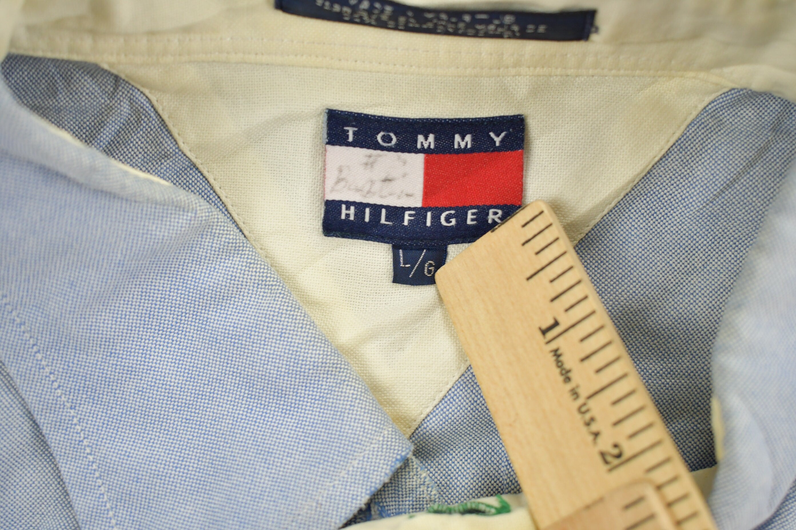 Vintage 1990s Tommy Hilfiger Blank Button Up Shirt