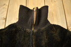Vintage 1950s Brown Fur Zip Up Jacket