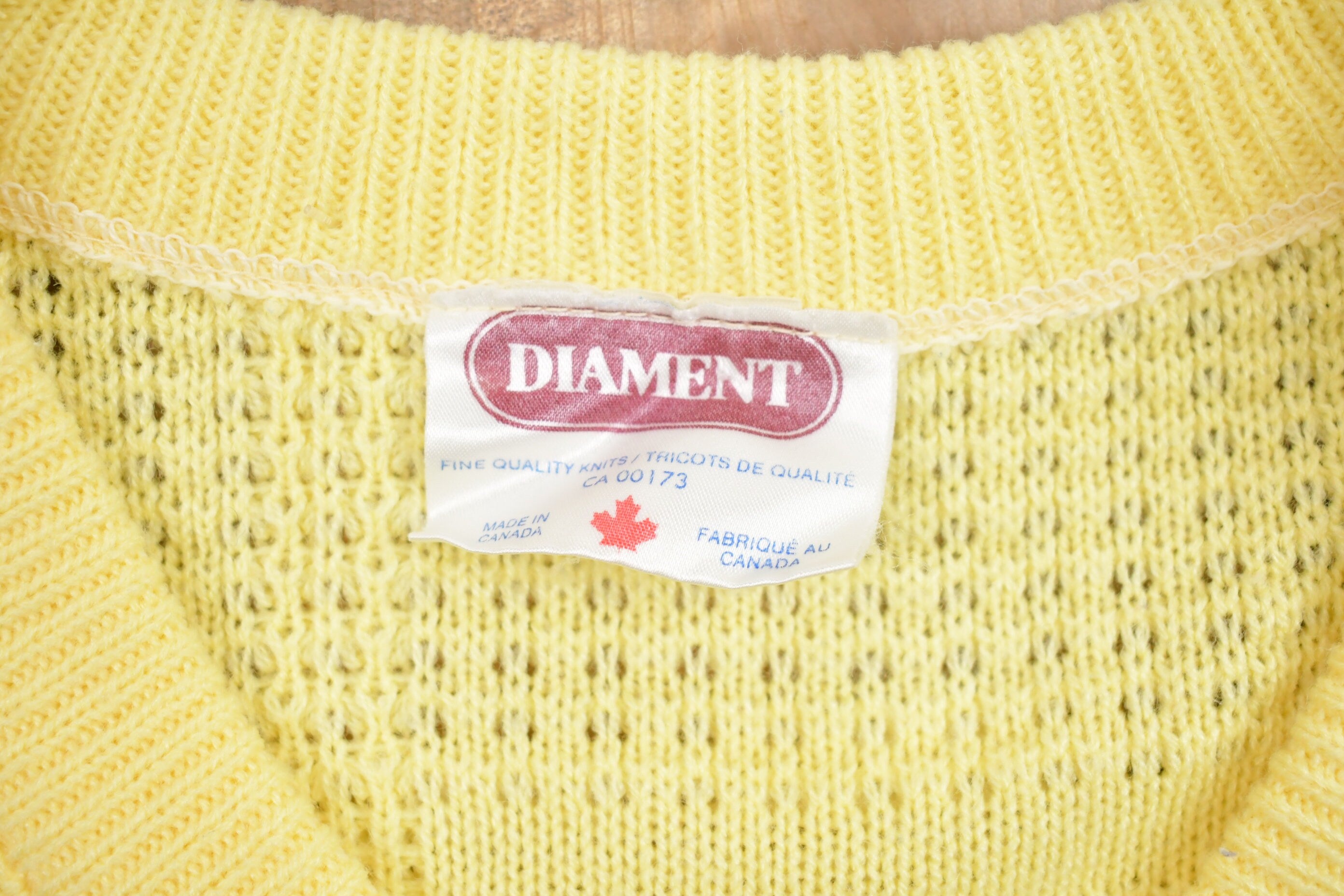 Vintage Diament Knitted V-Neck Sweater