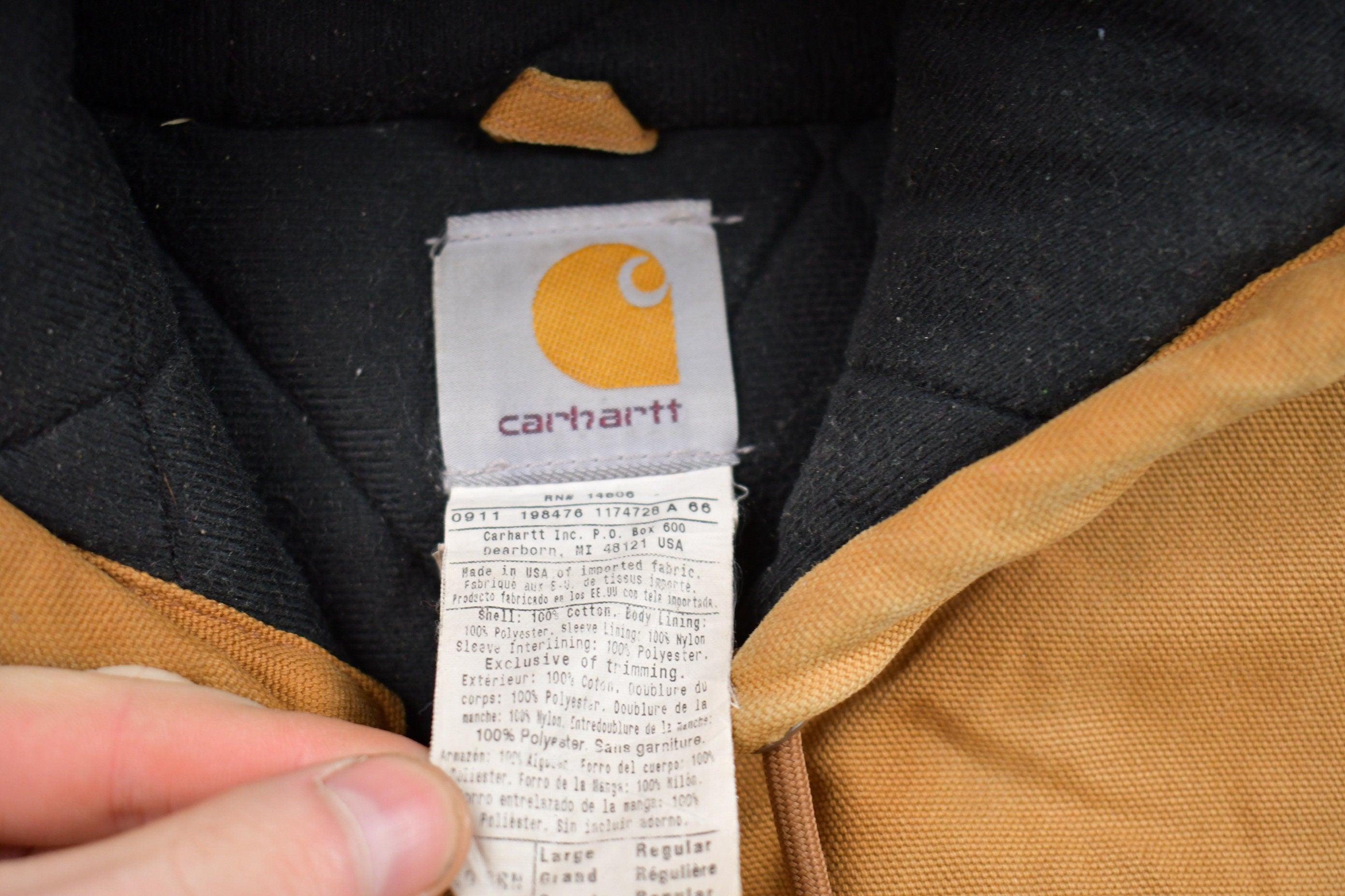 Vintage 1990s Carhartt Hooded Jacket