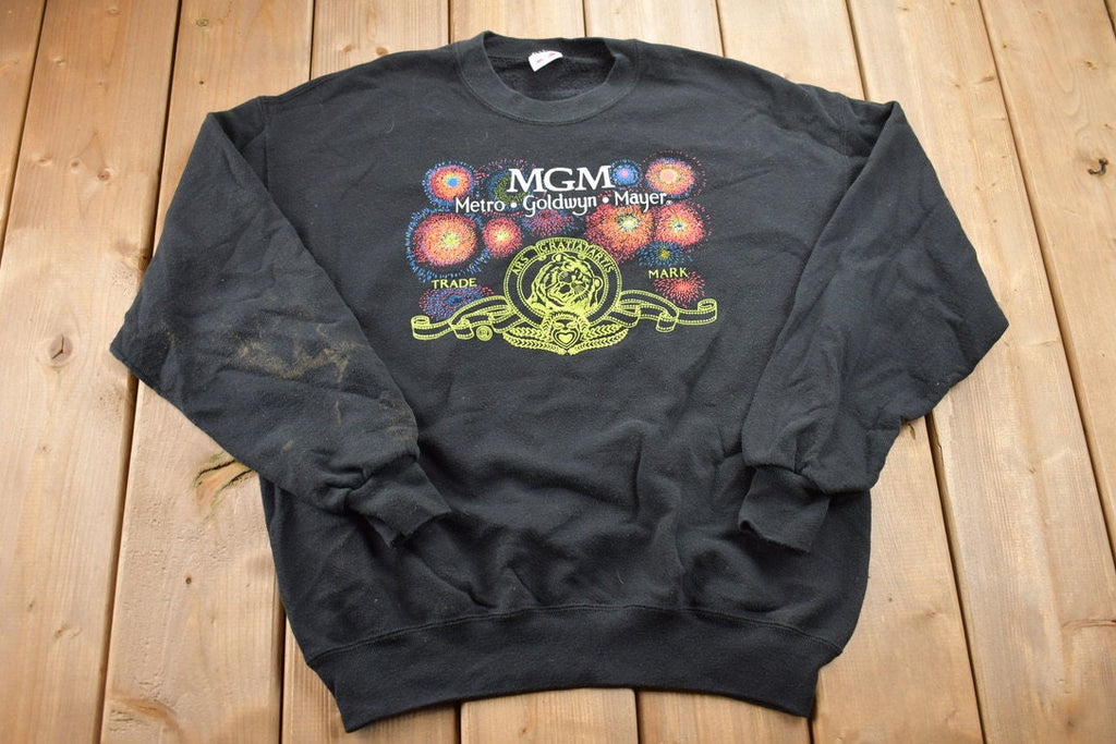 Vintage 1990s MGM Metro Goldwyn Mayer Trademark Crewneck Sweatshirt