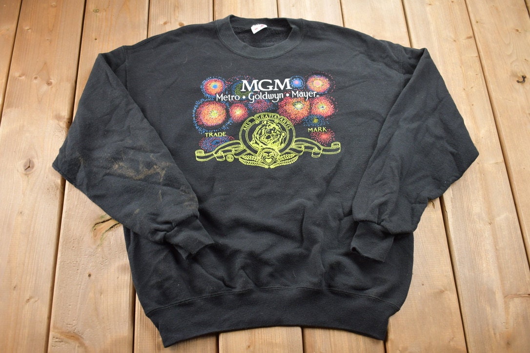 Vintage 1990s MGM Metro Goldwyn Mayer Trademark Crewneck Sweatshirt