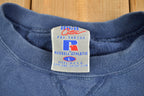 Vintage 1990s Russell Athletics Blank Navy Crewneck Sweatshirt