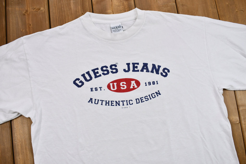 Vintage 1990s Guess Jeans USA Graphic T-Shirt