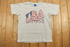 Vintage 1996 USA Flag Ohio Souvenir T Shirt