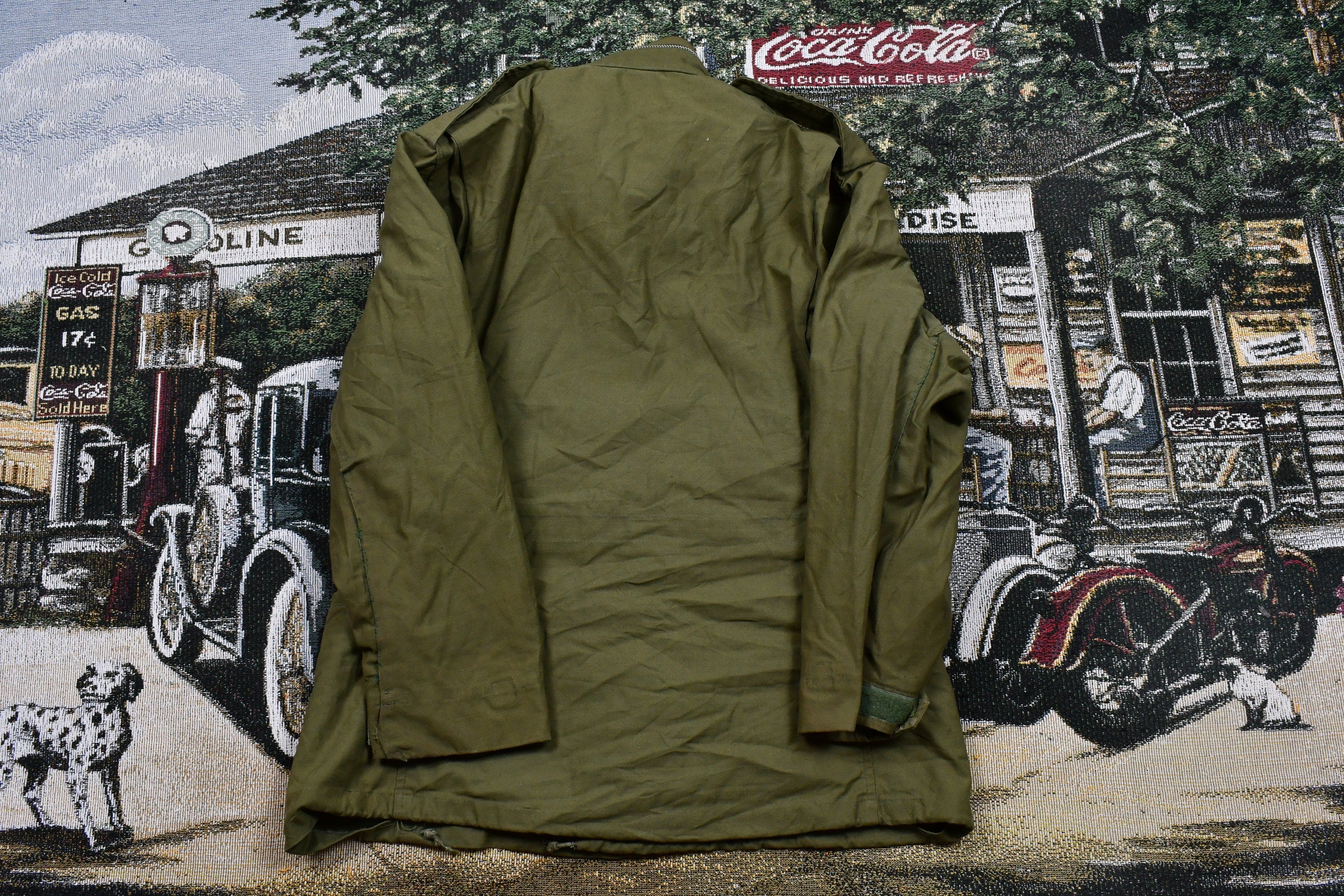Vintage 1950s Military Army Green Jacket