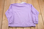 Vintage 1990s Floral Embroidered Collared Sweatshirt