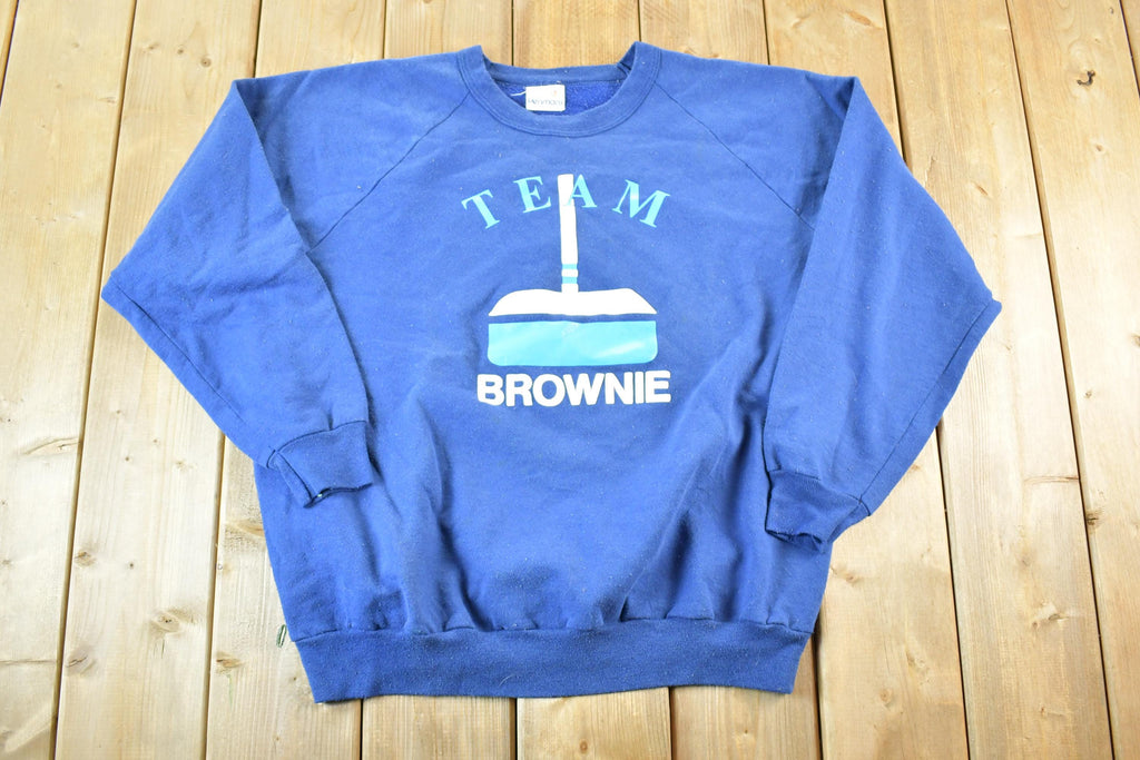Vintage 1980s Penmans Team Brownie Crewneck Sweatshirt Mens XL
