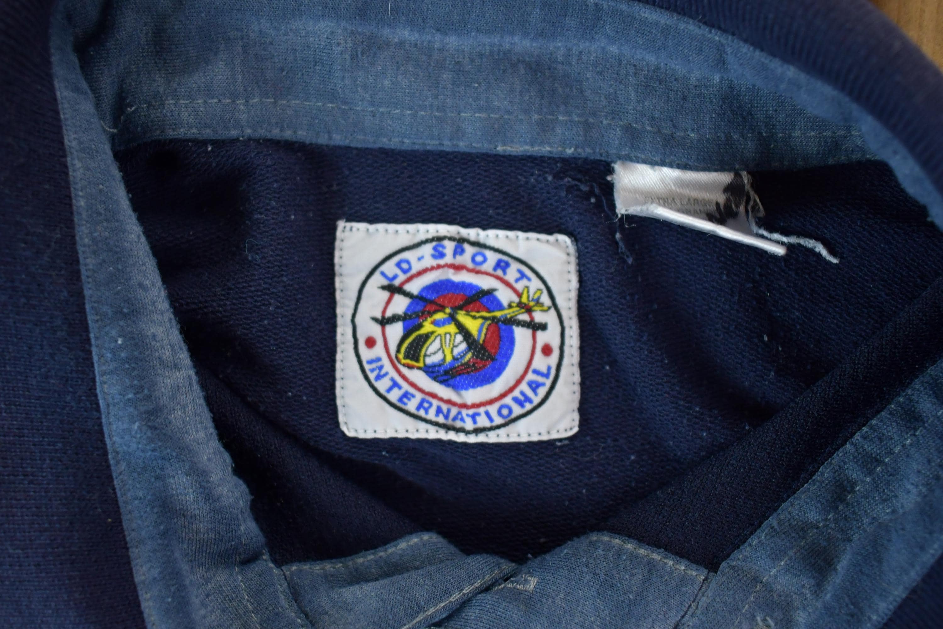Vintage 1990s LD Sport Quarter Button Collared Crewneck Sweatshirt