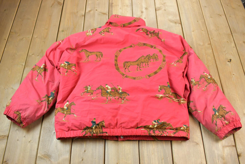 Vintage 1990s Ralph Lauren Large Equestrian Puffer Jacket