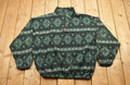 Vintage 1990s Abstract Quarter Zip Fleece Sweater