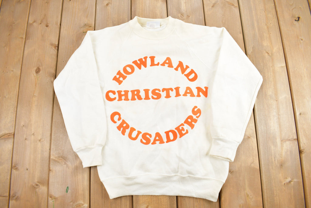 Vintage 1980s Howland Christian Crusaders Crewneck Sweatshirt