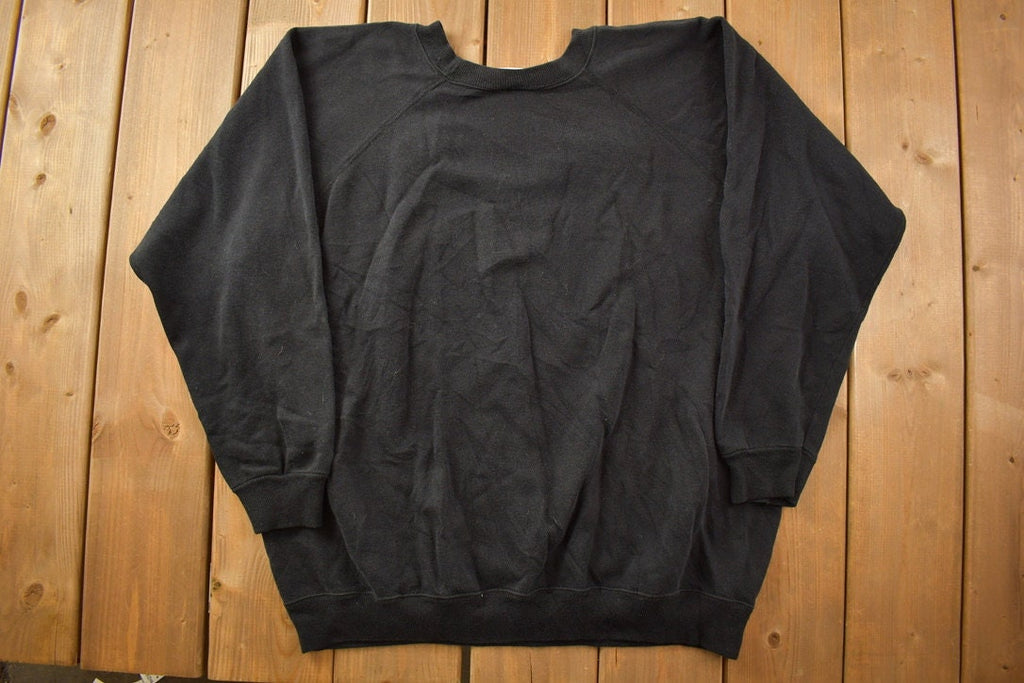 Vintage 1990s St Patricks Day Four Leaf Clover Patchwork Crewneck Sweatshirt