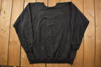 Vintage 1990s St Patricks Day Four Leaf Clover Patchwork Crewneck Sweatshirt