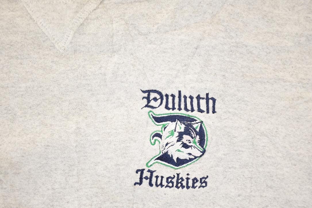 Vintage 1990s Duluth Huskies University Crewneck Sweater Men's XL / Vintage Collegiate / 90s State College Crewneck Sweatshirt