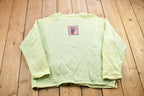 Vintage 1990s Authentic Pigment Bear Theme Crewneck Sweater