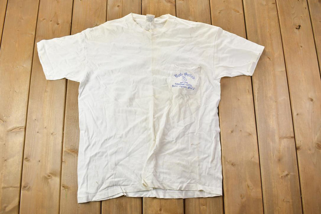 Vintage 1990s Bob Soto's Diving Stingray City Grand Cayman Souvenir T-Shirt
