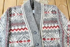 Vintage 1990s Freyja Shawl Collar Knit Cardigan Sweater