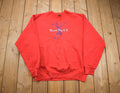 Vintage 1990s Red Mason City Golf Crewneck Sweatshirt