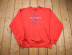 Vintage 1990s Red Mason City Golf Crewneck Sweatshirt