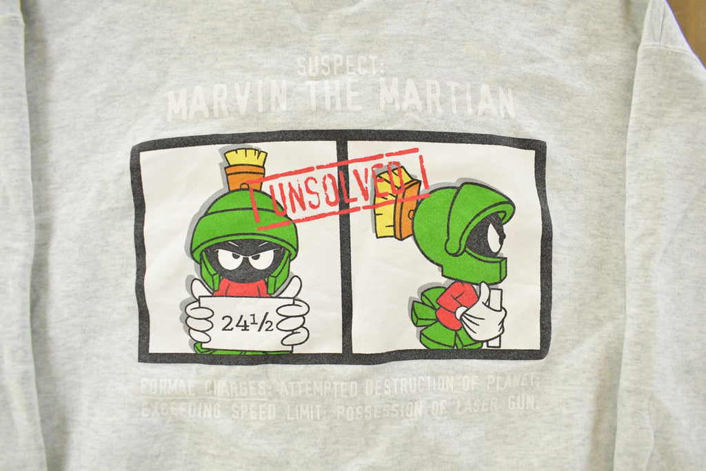 Vintage 1990s Marvin The Martian Looney Tunes Crewneck Sweatshirt Men's XL