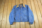 Vintage 1980s Wrangler Western Wear Blanket Lined Denim Jean Jacket Men's 44
