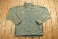 Vintage 1990s Green FleeceZip Up Sweater Jacket