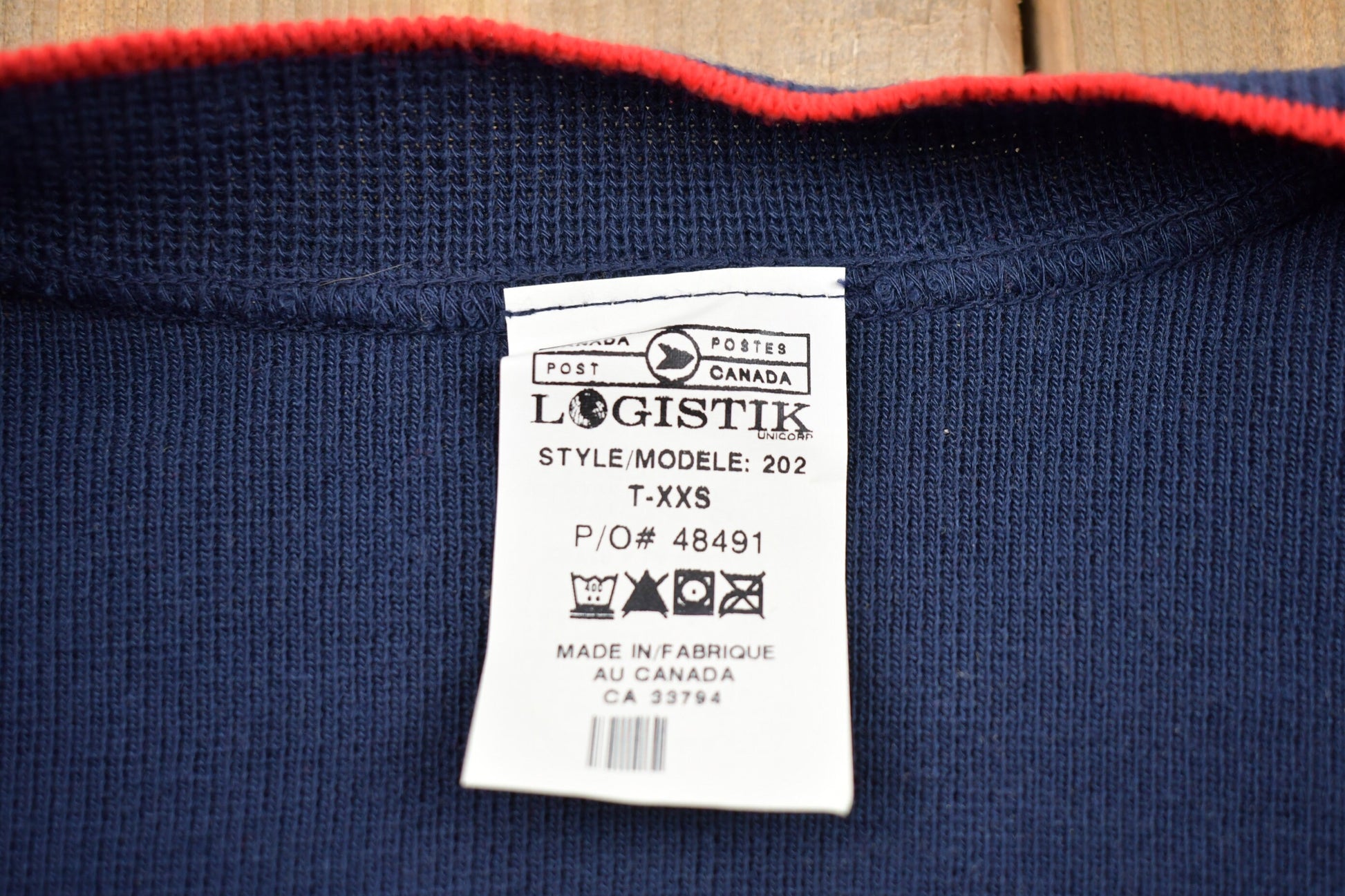 Vintage 1990s Canada Post Knitted Cardigan Sweater Vest