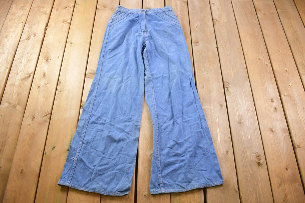 Vintage 1970s Bell Bottom Jeans Size 26 x 30.5