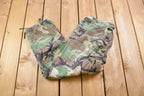 Vintage 1990s Military Woodland Camouflage Cargo Pocket Pants / Streetwear / Army Pants / Military Pant's / Vintage Cargos / Made In