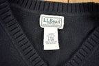 Vintage 1990s L.L. Bean Men's V Neck Knit Cardigan Sweater
