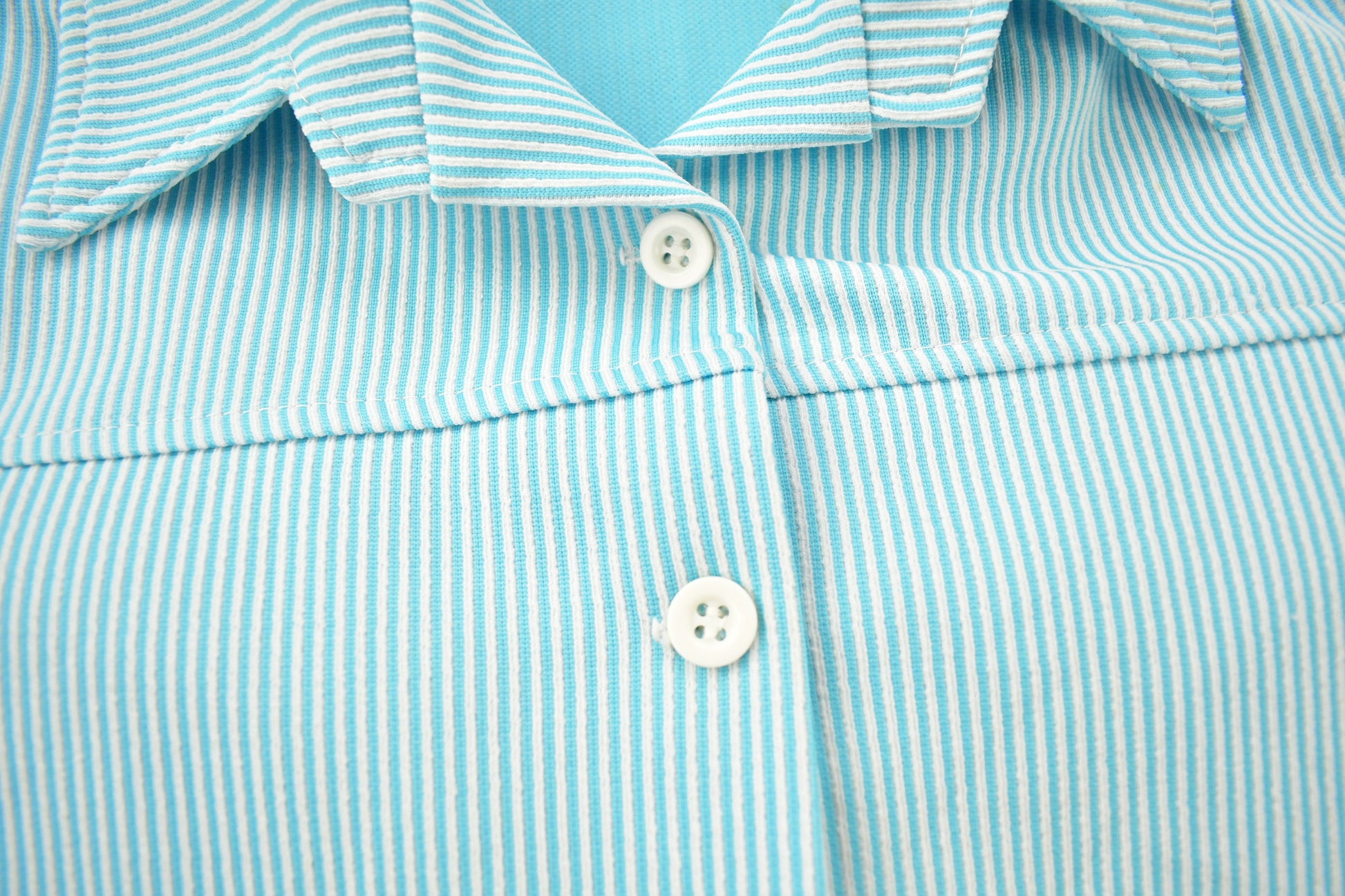 Vintage 1960s Women's Striped Polo Shirt & Skirt Set Size 10