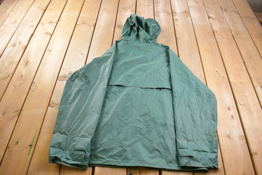 Vintage 1970s LL Bean Hooded Raincoat