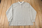 Vintage 1990s Polo By Ralph Lauren Embroidered Small Pony Rugby Sweater Size XL