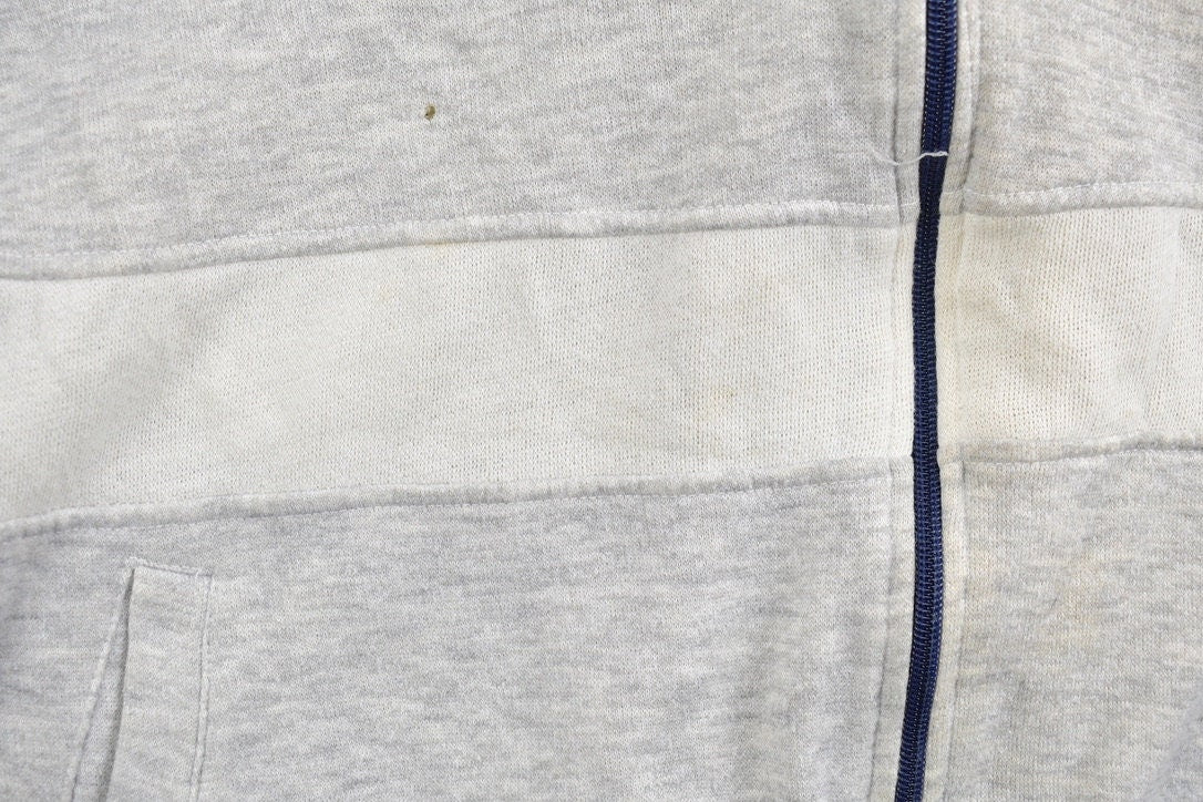 Vintage 1990s Pony Zip Up Colour Block Warm Up Sweatshirt