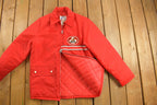 Deadstock Vintage 1980s Avon Sportswear Mack Trucks Quilt Lined Jacket
