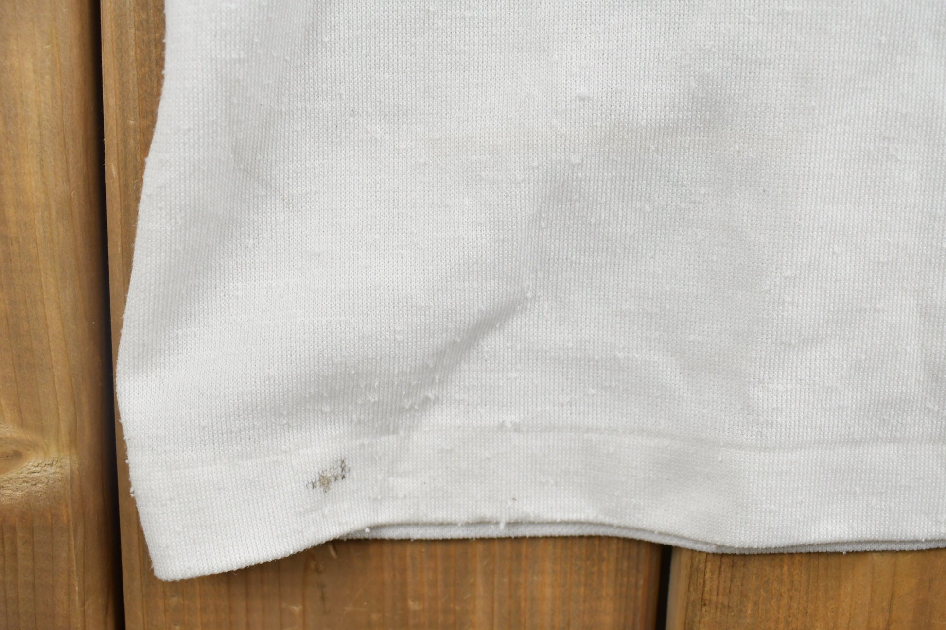 Vintage 1980s Edwerds Blank Quarter Button Up Polo Shirt