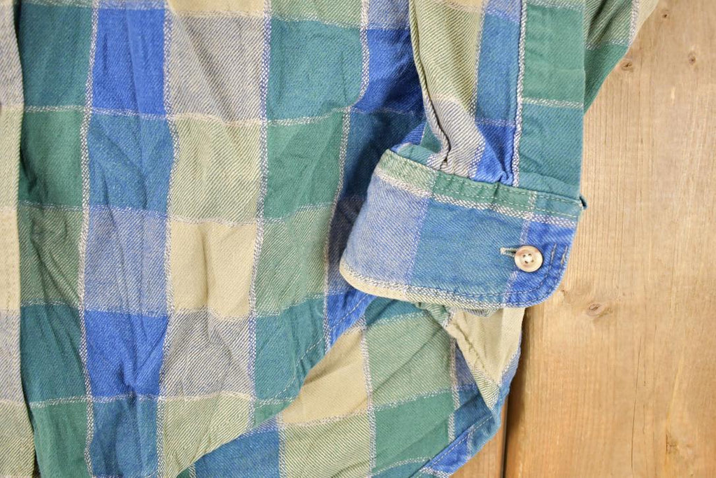 Vintage 1990s LL Bean Plaud Button Up Shirt Women's S