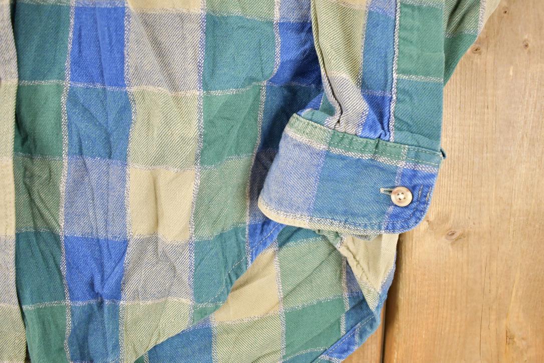 Vintage 1990s LL Bean Plaud Button Up Shirt Women's S